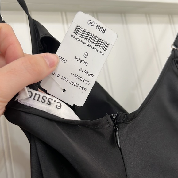 BNWT Black Slip Dress Cowl Neck - Picture 8 of 8